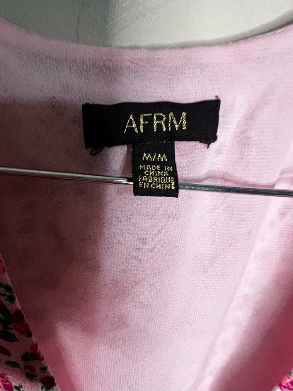 AFRM Hazel Ditzy Floral Pink Smocked Waist Side Slit Romantic MIDI Dress - Picture 7 of 12